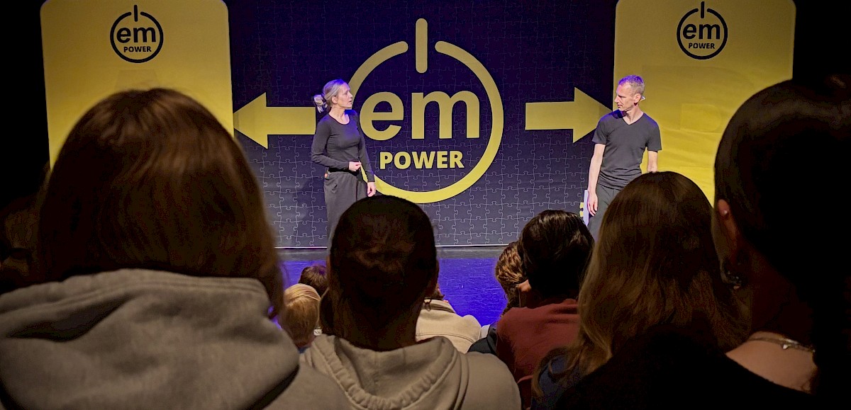 Leerlingen van begin tot eind geboeid tijdens de voorstelling I Em Power