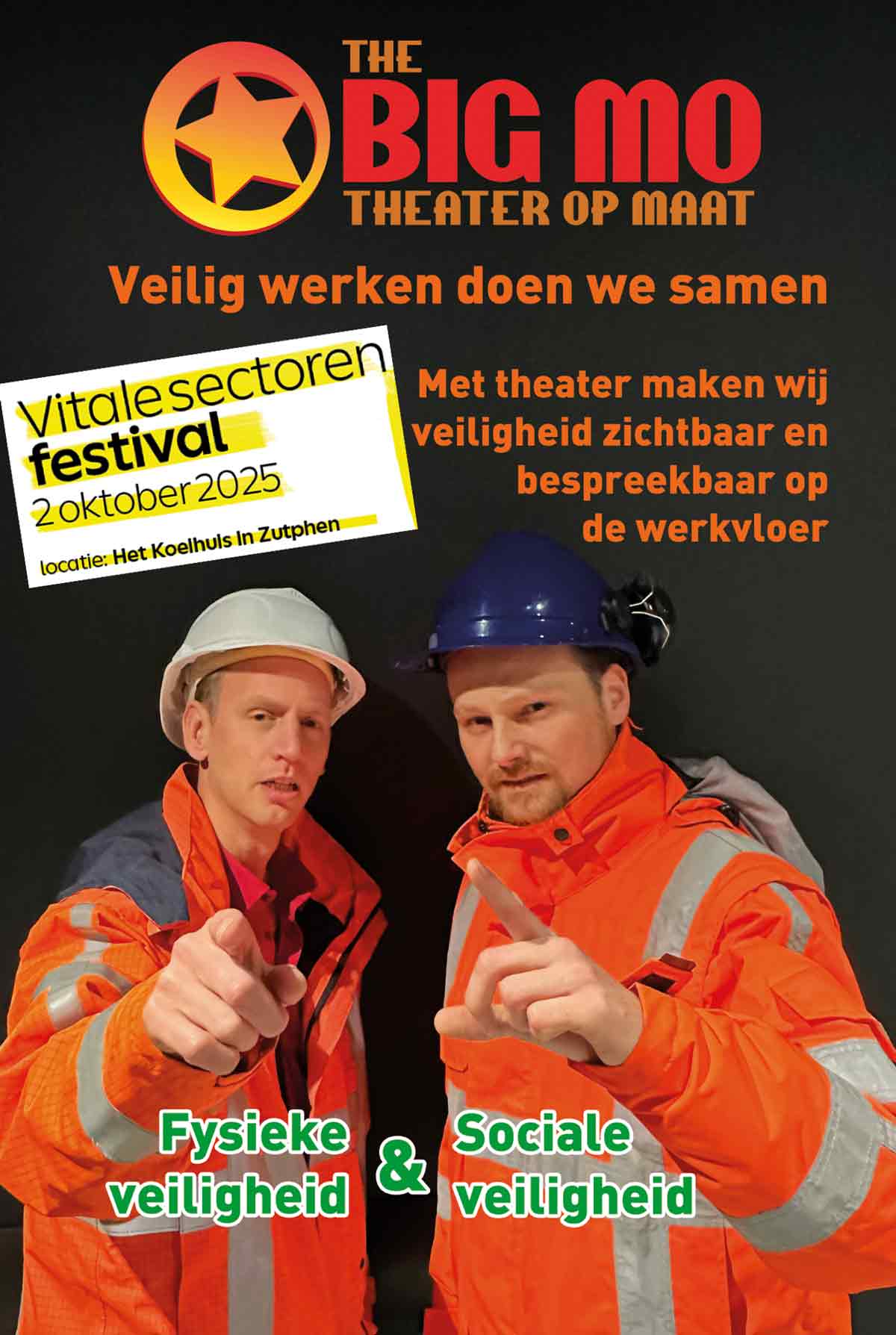 Theater over veiligheid op het vitale sectoren festival The Big Mo
